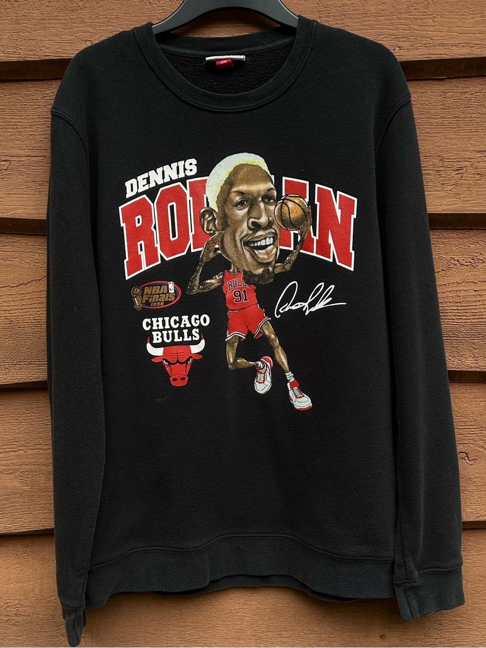 Mitchell & Ness Chicago Bulls Dennis Rodman 1996 NBA Finals Sweatshirt
